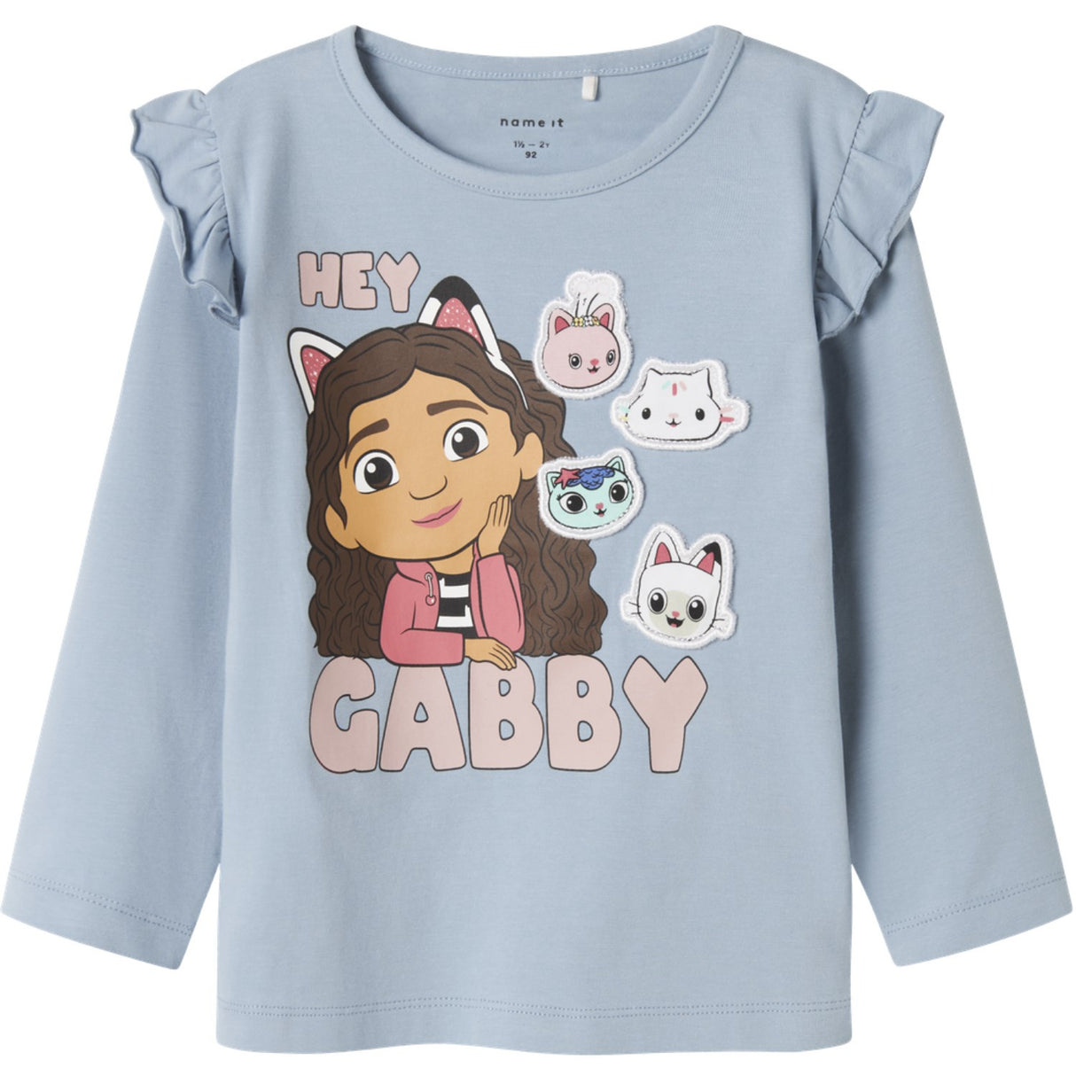 Name It Dusty Blue Nmfjutte Gabby Ls Topp Box Sky