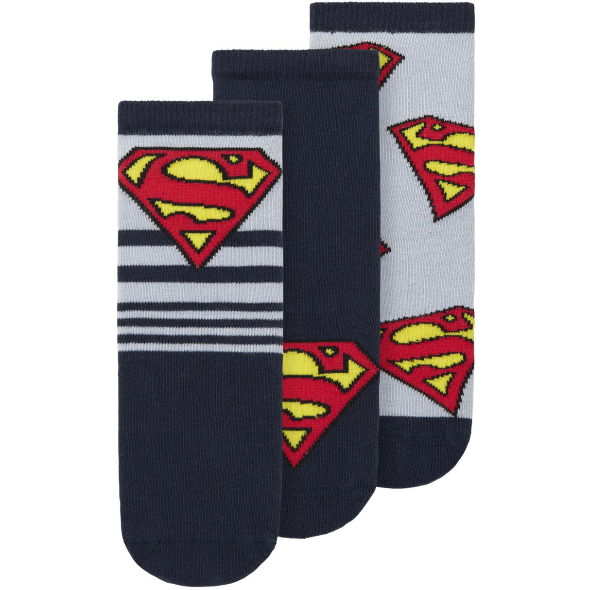 Name It Dusty Blue Nmmjasper Superman 3P Strømper Wab