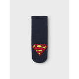 Name It Dusty Blue Nmmjasper Superman 3P Strømper Wab