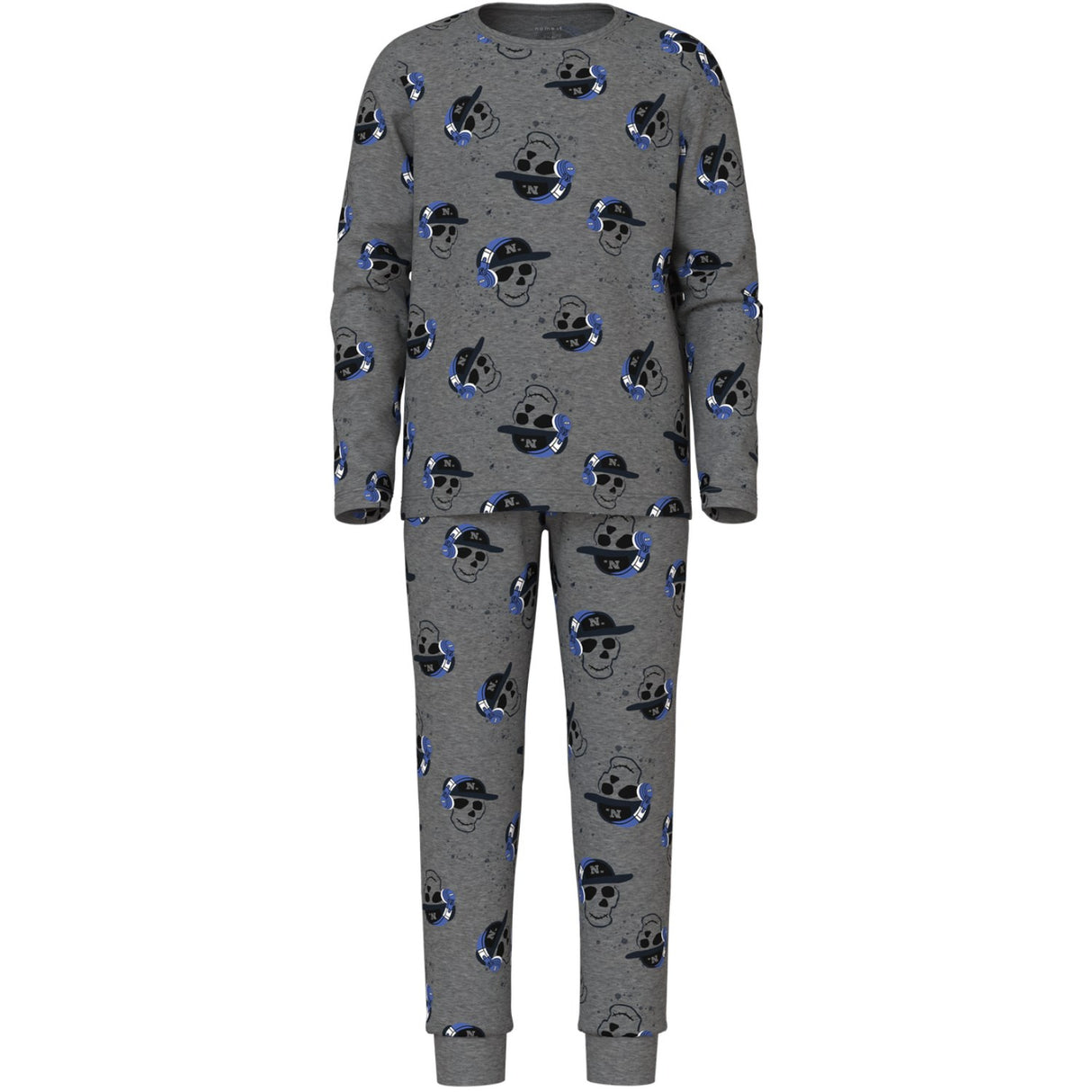 Name It Dark Grey Melange Nkmnightset Dark Grey Mel Skull Noos