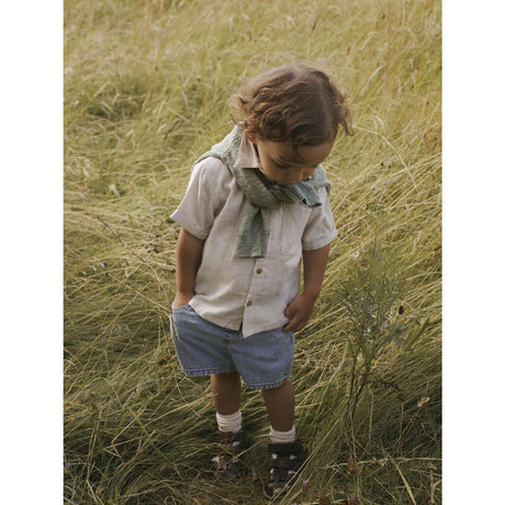 Lil'Atelier Bleached Sand Nmmtarou Ss Loose Skjorte Lil