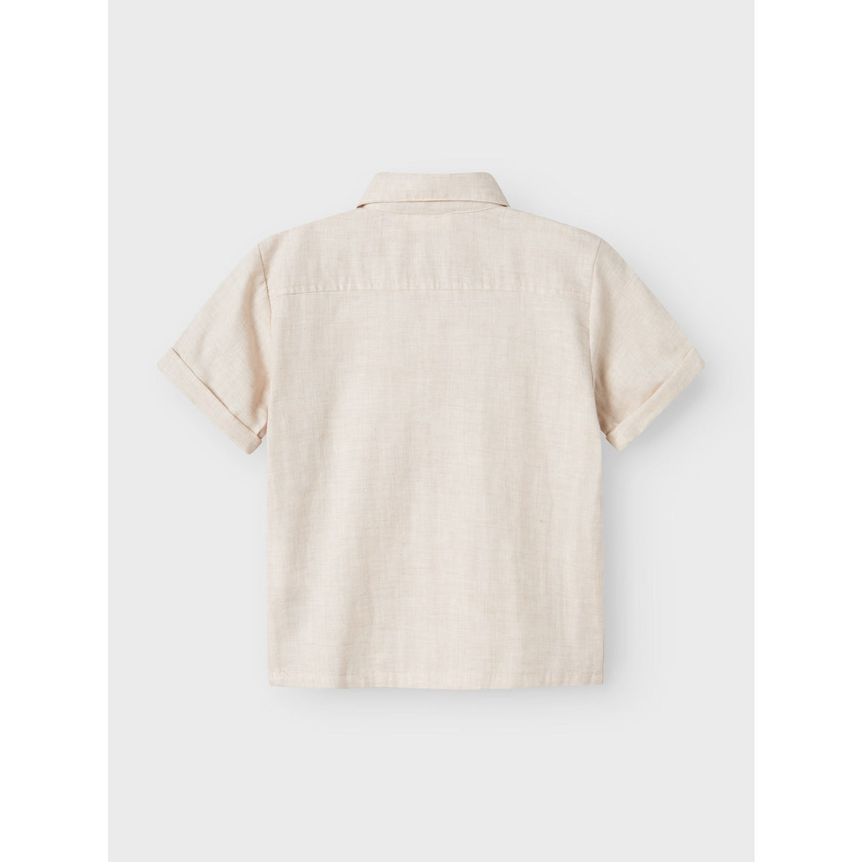 Lil'Atelier Bleached Sand Nmmtarou Ss Loose Skjorte Lil