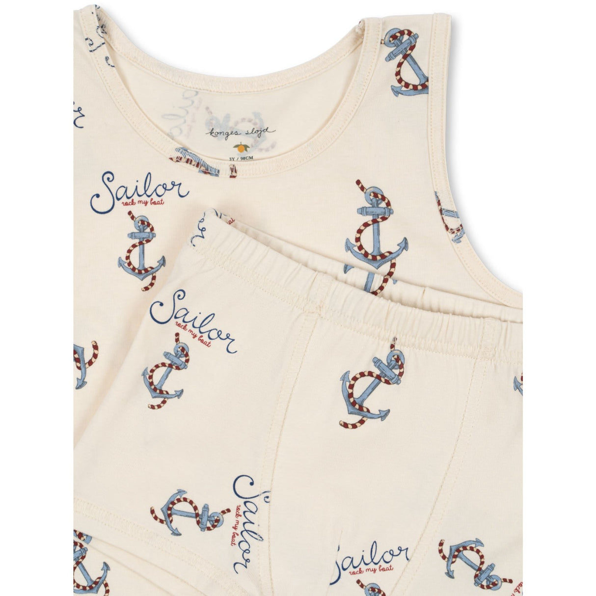 Konges Sløjd Rock My Boat Basic Tank Undertøy Sett Gots