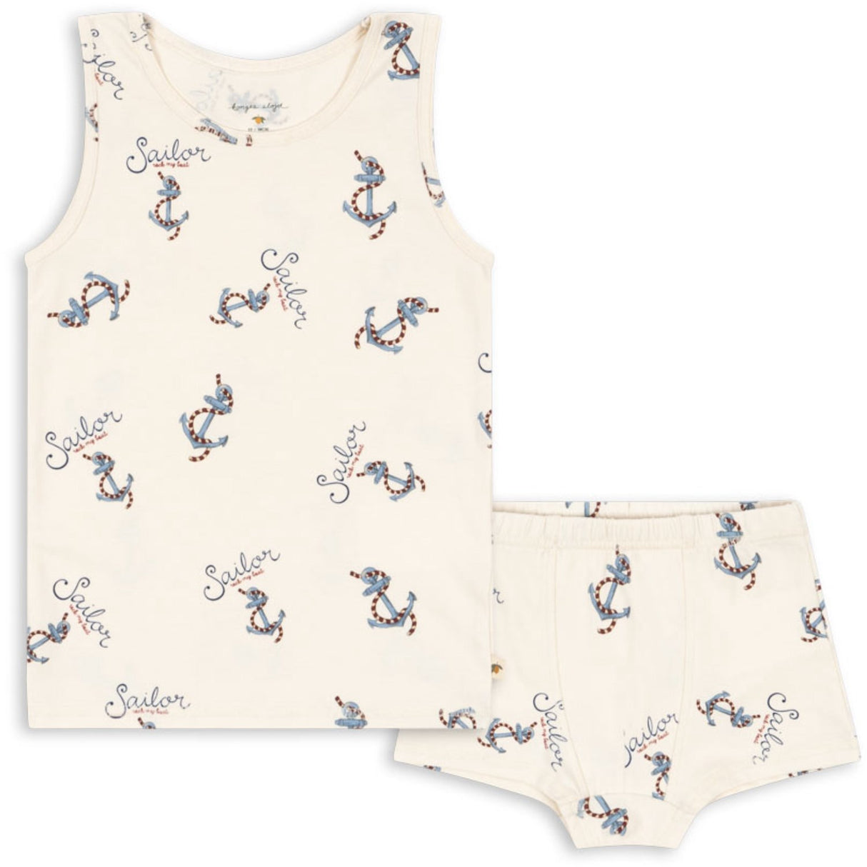 Konges Sløjd Rock My Boat Basic Tank Undertøy Sett Gots