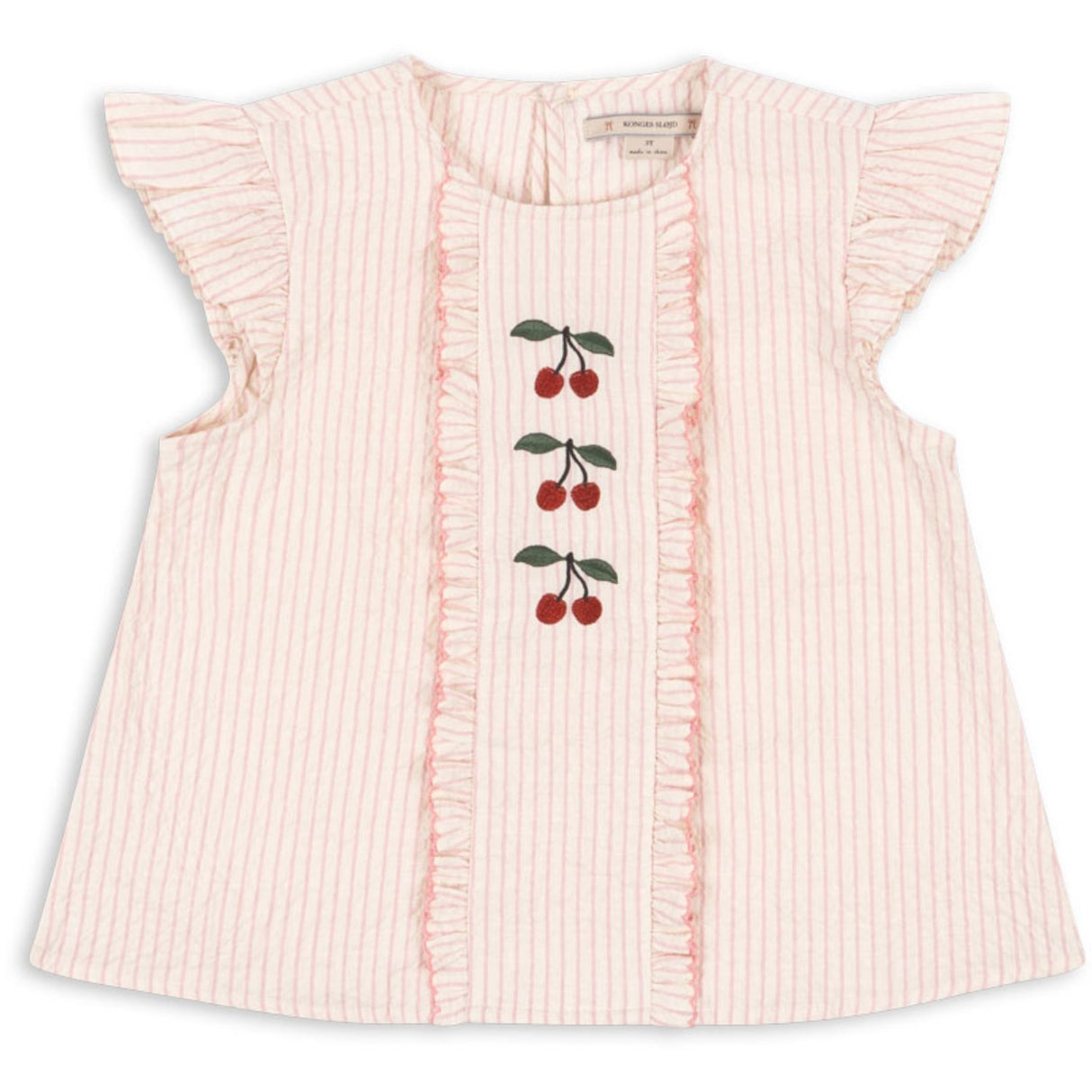 Konges Sløjd Peony Stripe Ellie Frill Topp Gots