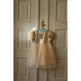 Konges Sløjd Gold Blush Starla Puff Sleeve Kjole
