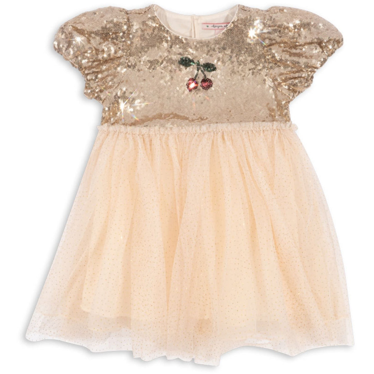 Konges Sløjd Gold Blush Starla Puff Sleeve Kjole
