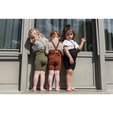 Silly Silas Olive Striped Shorty Tights Med Seler