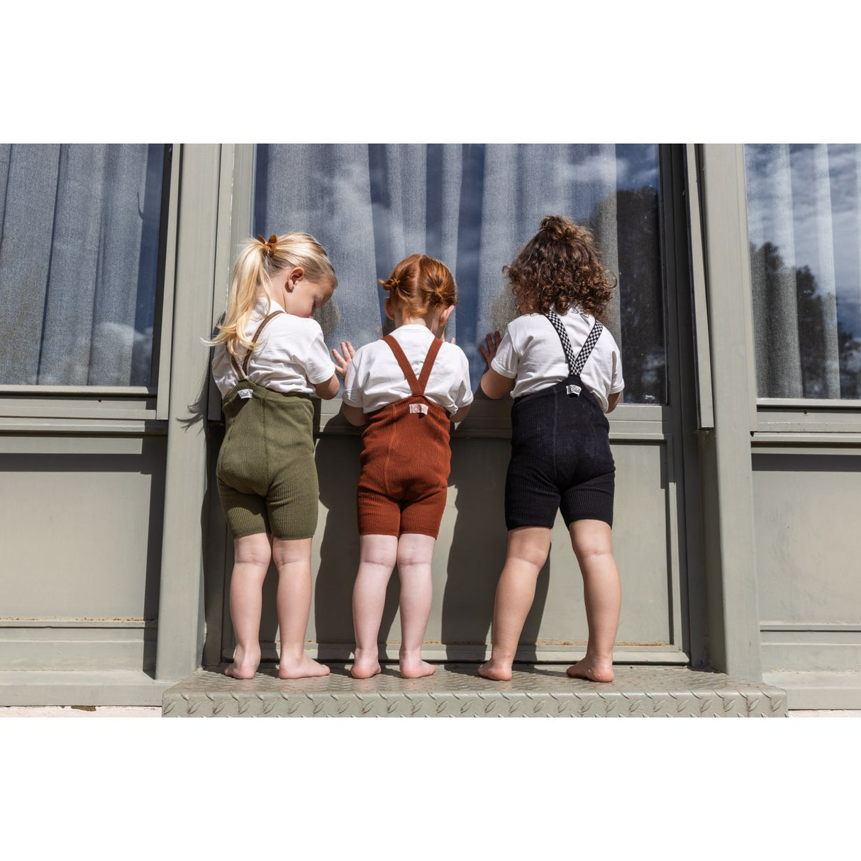 Silly Silas Classic Black Checked Shorty Tights Med Seler