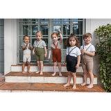 Silly Silas Olive Striped Shorty Tights Med Seler