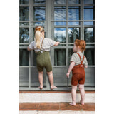 Silly Silas Olive Striped Shorty Tights Med Seler