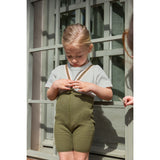 Silly Silas Olive Striped Shorty Tights Med Seler
