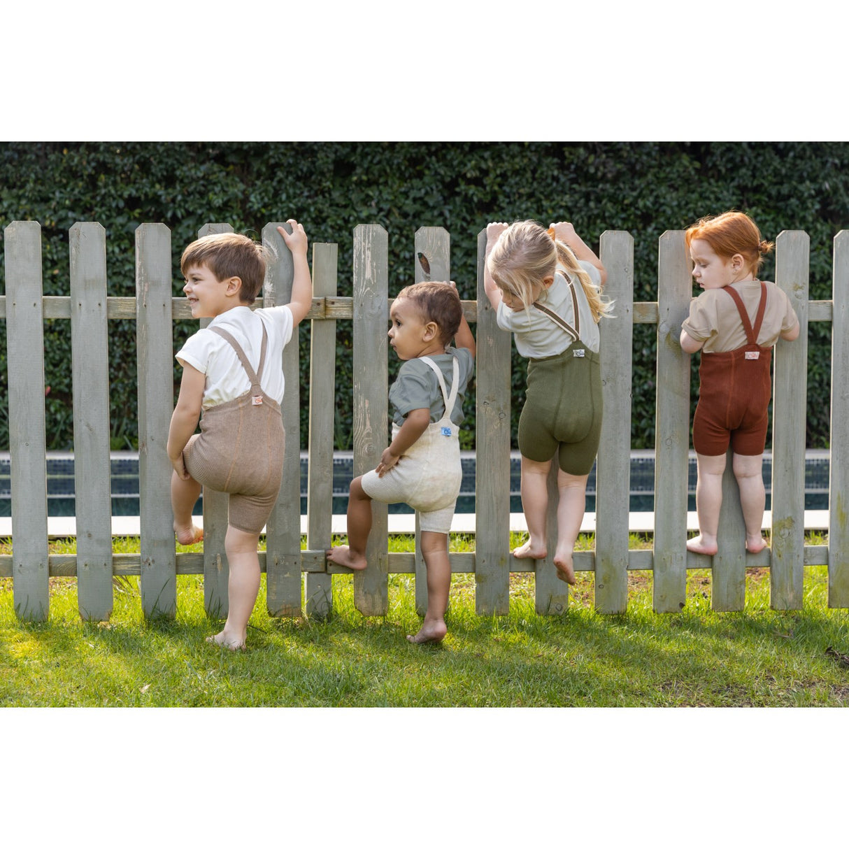 Silly Silas Olive Striped Shorty Tights Med Seler