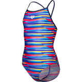 Arena Multi Girl'S Arena Racing Stripe Badedrakt Lightdrop Back