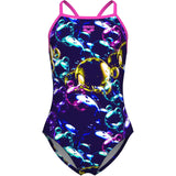 Arena Multi Girl'S Arena Soap Bubbles Badedrakt Light Drop Back