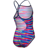 Arena Multi Girl'S Arena Racing Stripe Badedrakt Lightdrop Back