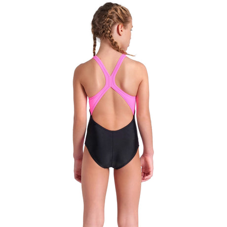 Arena Black Multi- Girl'S Arena Rhythm Badedrakt V Back L