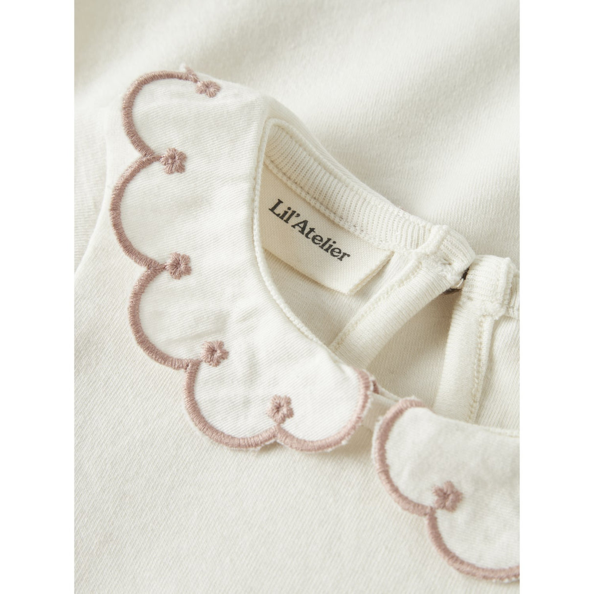 Lil'Atelier Coconut Milk Misty Rose Nbffundo Ls Slim Body Lil