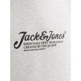 Jack & Jones Junior White Melange Jjbeau Sweat Hette Jnr