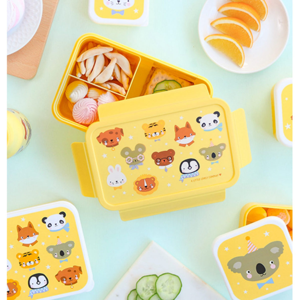 A Little Lovely Company Animal Friends Bento Matboks