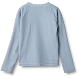 Wheat Blue Swim Stripe Swim T-Skjorte L/S Zip Ada
