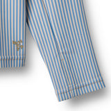 Wheat Blue Swim Stripe Swim T-Skjorte L/S Zip Ada