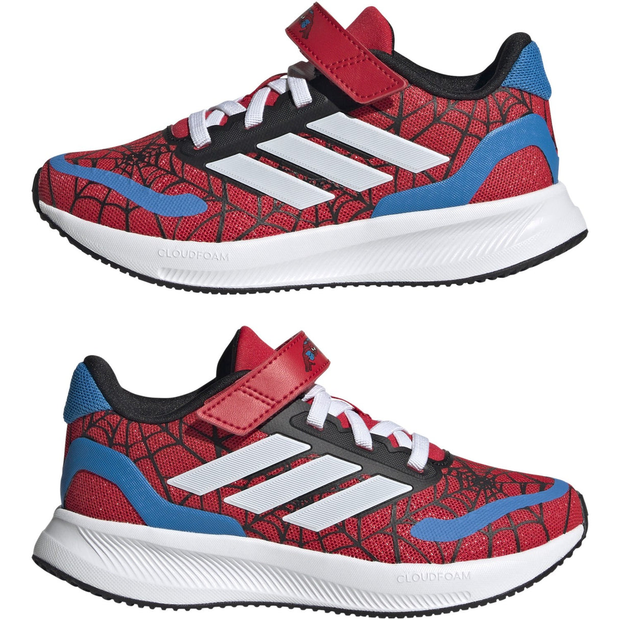 adidas Originals Pure Ruby/Ftwr White/Bright Blue Runfalcon Spider-Man El C Sneakers
