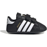 adidas Originals Core Black/Ftwr White/Gold Met. Superstar Crib Sneakers