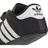 adidas Originals Core Black/Ftwr White/Gold Met. Superstar Crib Sneakers
