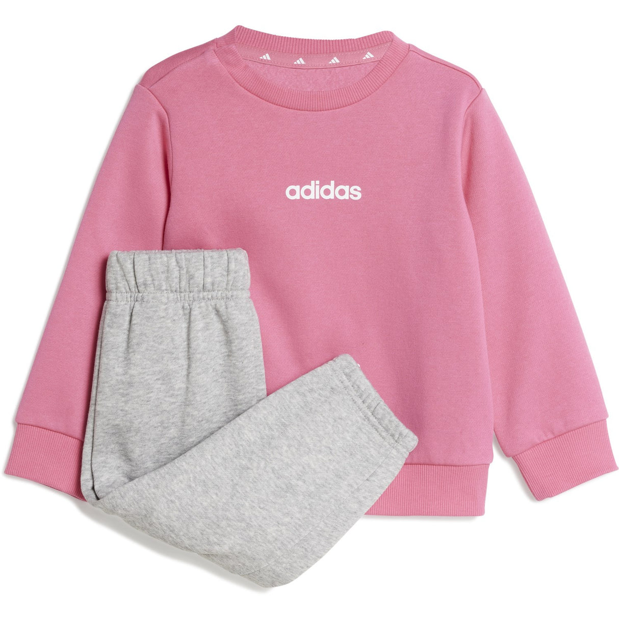 adidas Originals Pink Fusion/White I Lin Fl Jog Sweat Sett
