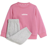 adidas Originals Pink Fusion/White I Lin Fl Jog Sweat Sett