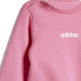 adidas Originals Pink Fusion/White I Lin Fl Jog Sweat Sett