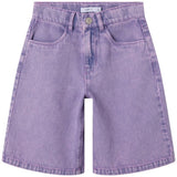 Name It Orchid Overdyed Nkfrose Dnm Hw Long Shorts 4009-Za F