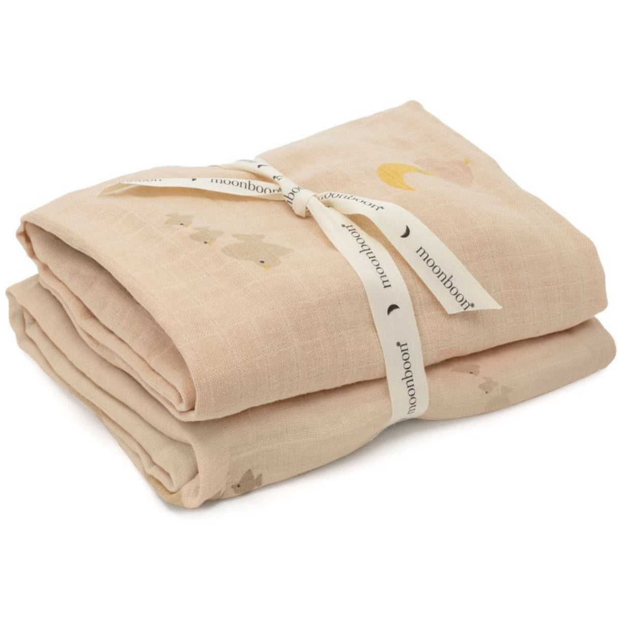Moonboon Over The Moon Rose Organic Muslins