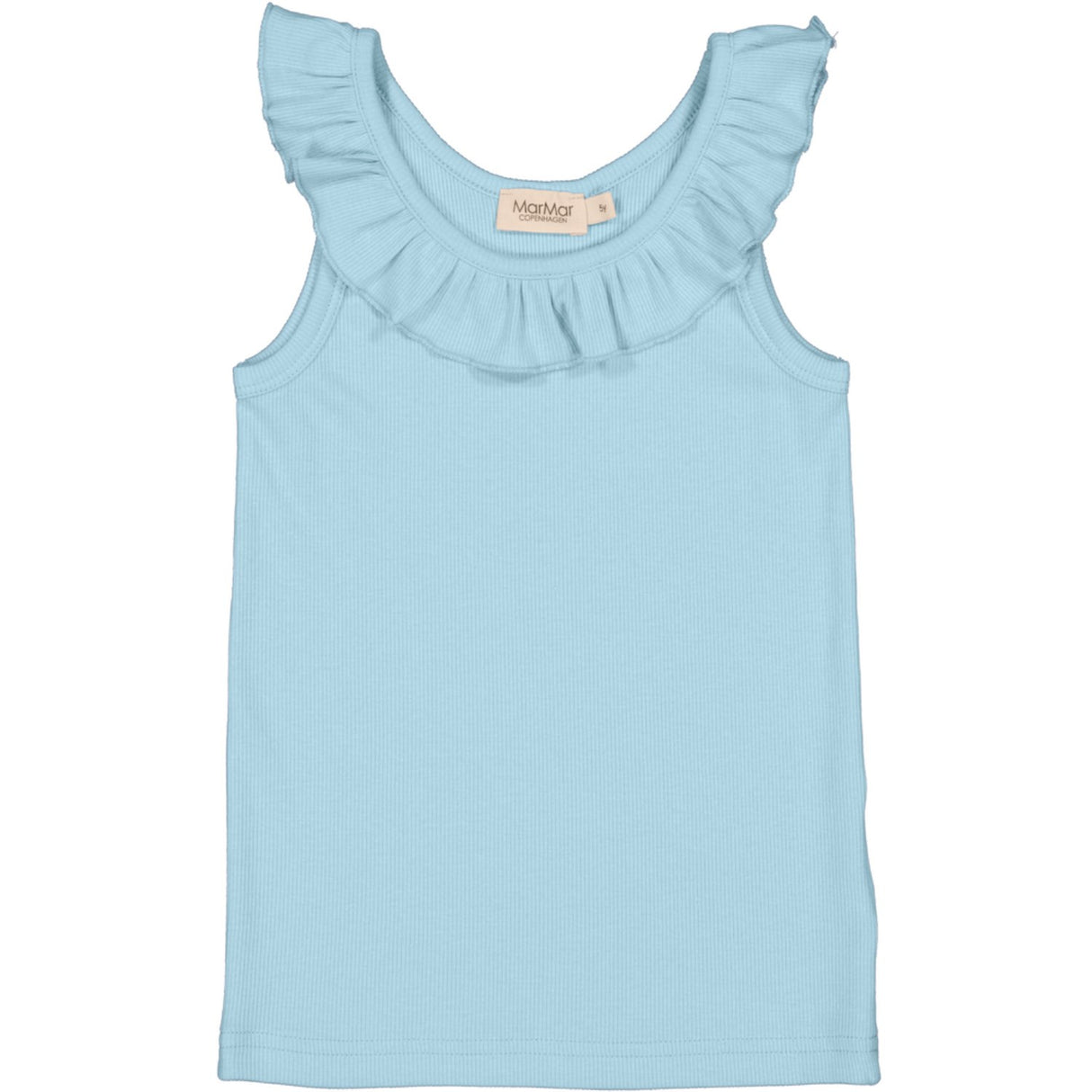 MarMar Modal Fine Rib Heavenly Blue Tamar Topp