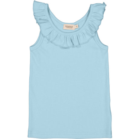 MarMar Modal Fine Rib Heavenly Blue Tamar Topp