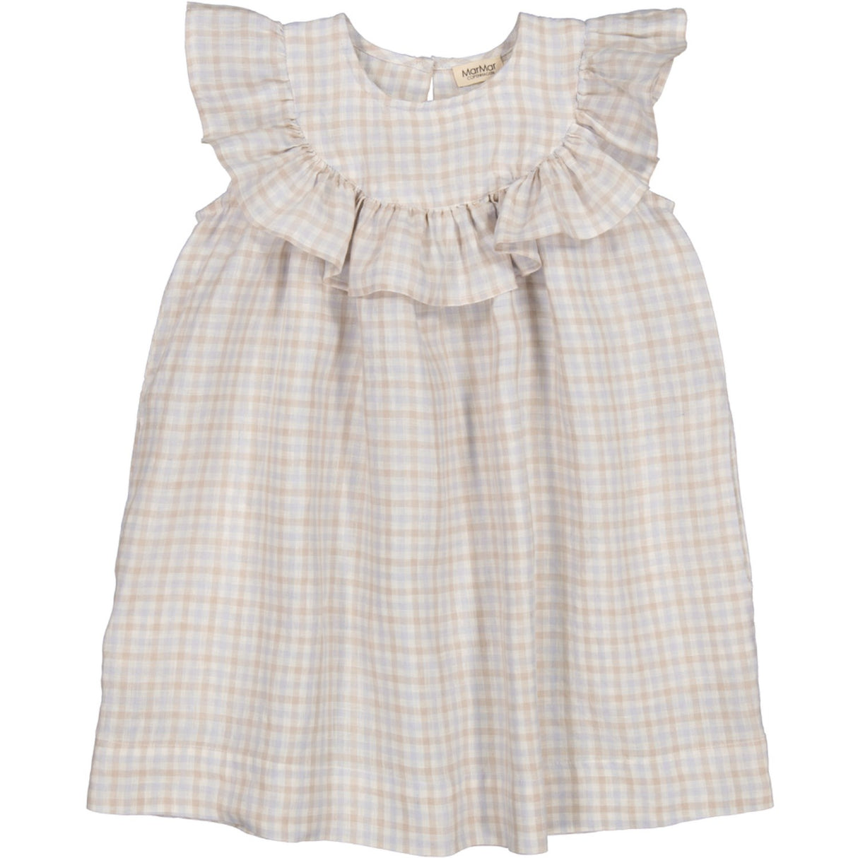 MarMar Fine Linen Summer Check Drine SS Kjole