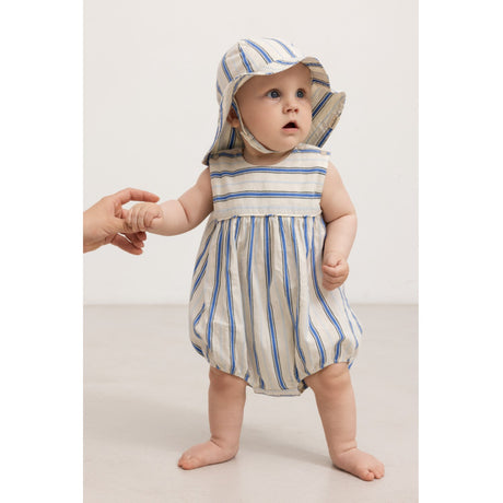 MarMar Cotton Stripes Chambray Stripe Alba Baby Long Summer Lue