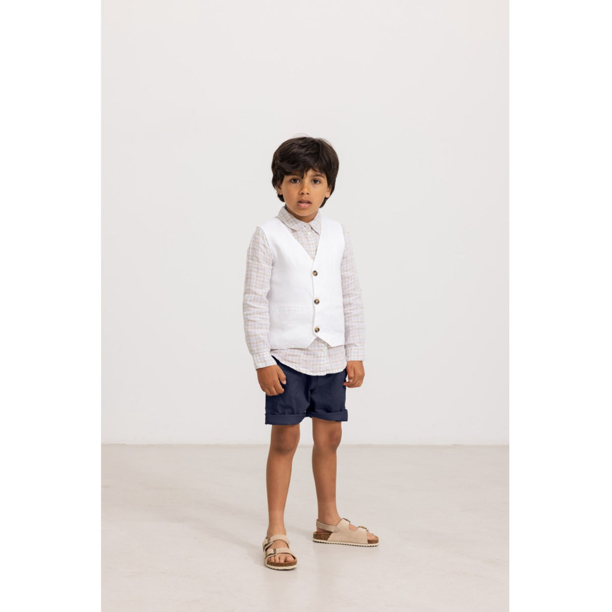 MarMar Fine Linen Summer Check Tommy Skjorte