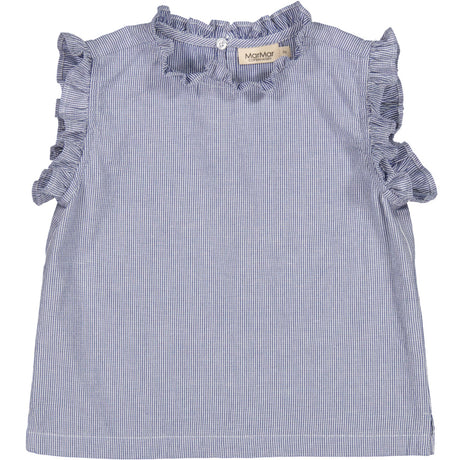 MarMar Fine Cotton Navy Stripe Tirra Topp