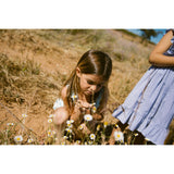 MarMar Fine Cotton Navy Stripe Danita Frill Kjole