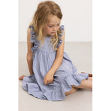 MarMar Fine Cotton Navy Stripe Danita Frill Kjole