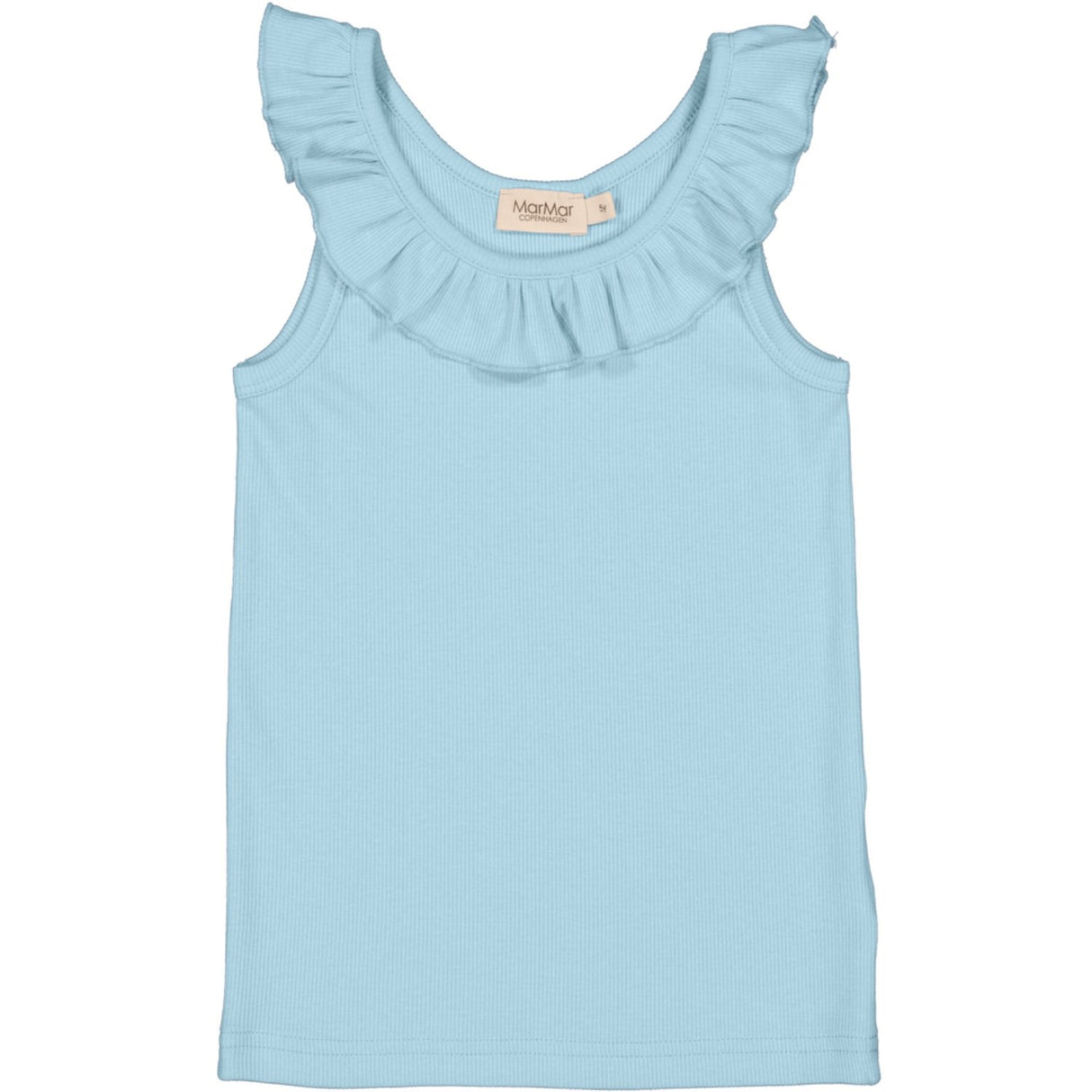 MarMar Modal Fine Rib Heavenly Blue Tamar Topp