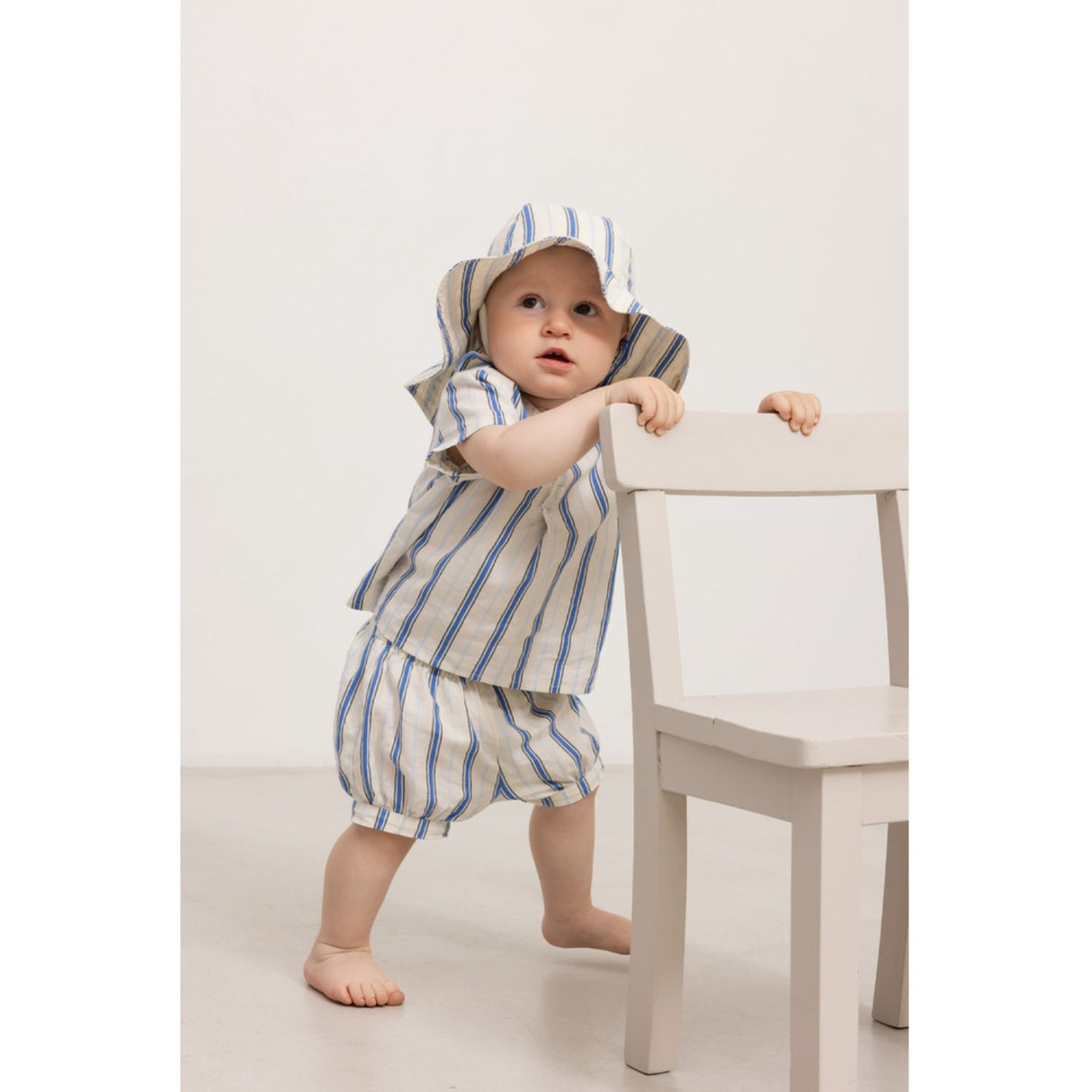 MarMar Cotton Stripes Chambray Stripe Tero T-shirt