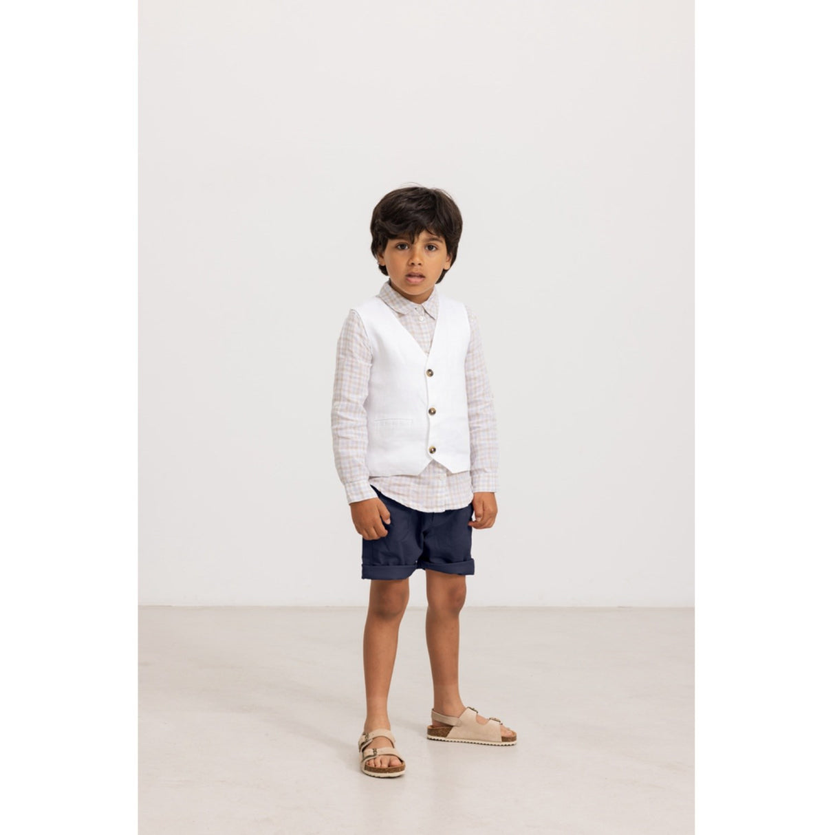 MarMar Fine Linen Summer Check Tommy Skjorte