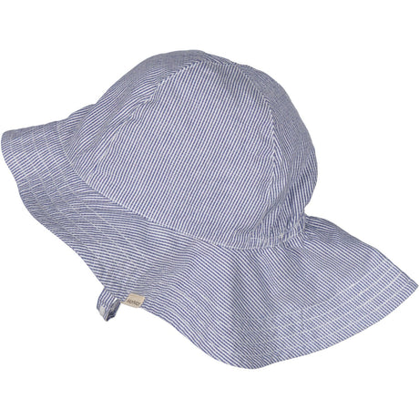 MarMar Fine Cotton Navy Stripe Alba Baby Long Summer Lue