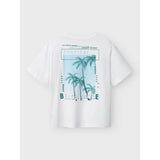 Name It Lucent White Nkmhirlan Ss Nreg Topp Pb