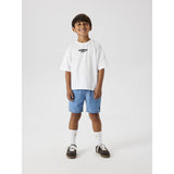 Name It Bright White Milky Blue Nkmjacob Rlx Ss Topp Box