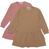 Minymo Canyon Rose Sweat Kjole 2-pakning