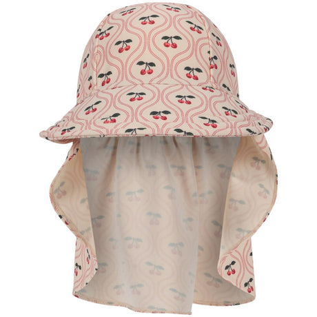 Konges Sløjd Cherry Pink Motif Merle Frill Sun Lue Grs